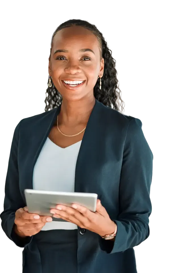 A person showing a young Scottish apprentice smiling